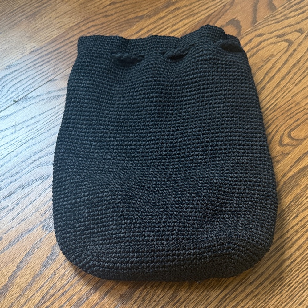 Old Navy Classic Black Knit Backpack